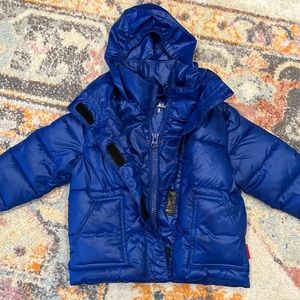 Onekid road jacket in size 3T blue.